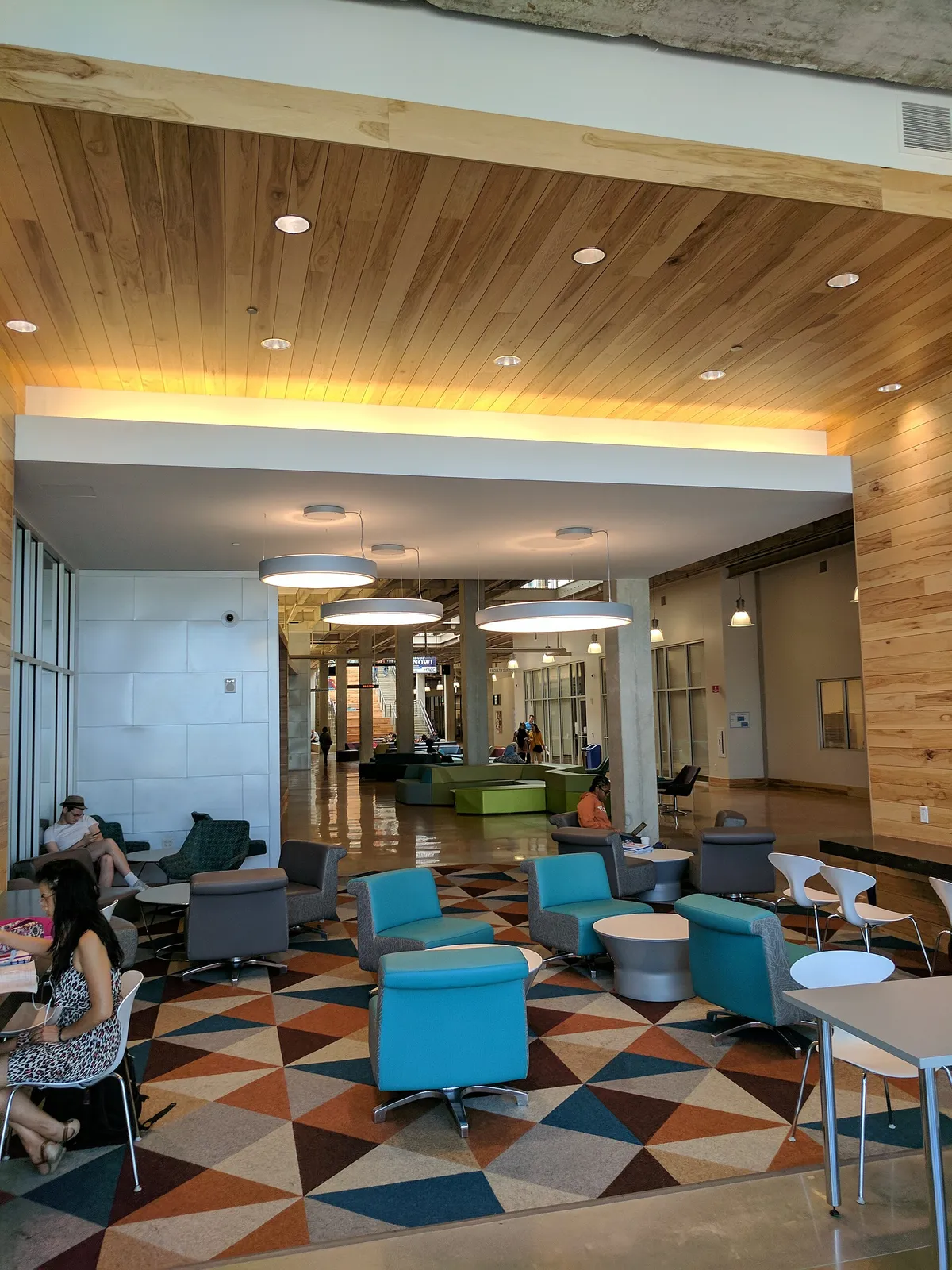 Student lounge inside Austin Community College's Highland campus