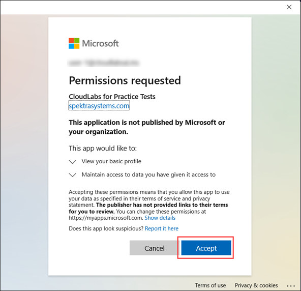 Try Free Microsoft Practice Tests on CloudLabs Teams App