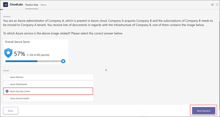 Try Free Microsoft Practice Tests on CloudLabs Teams App