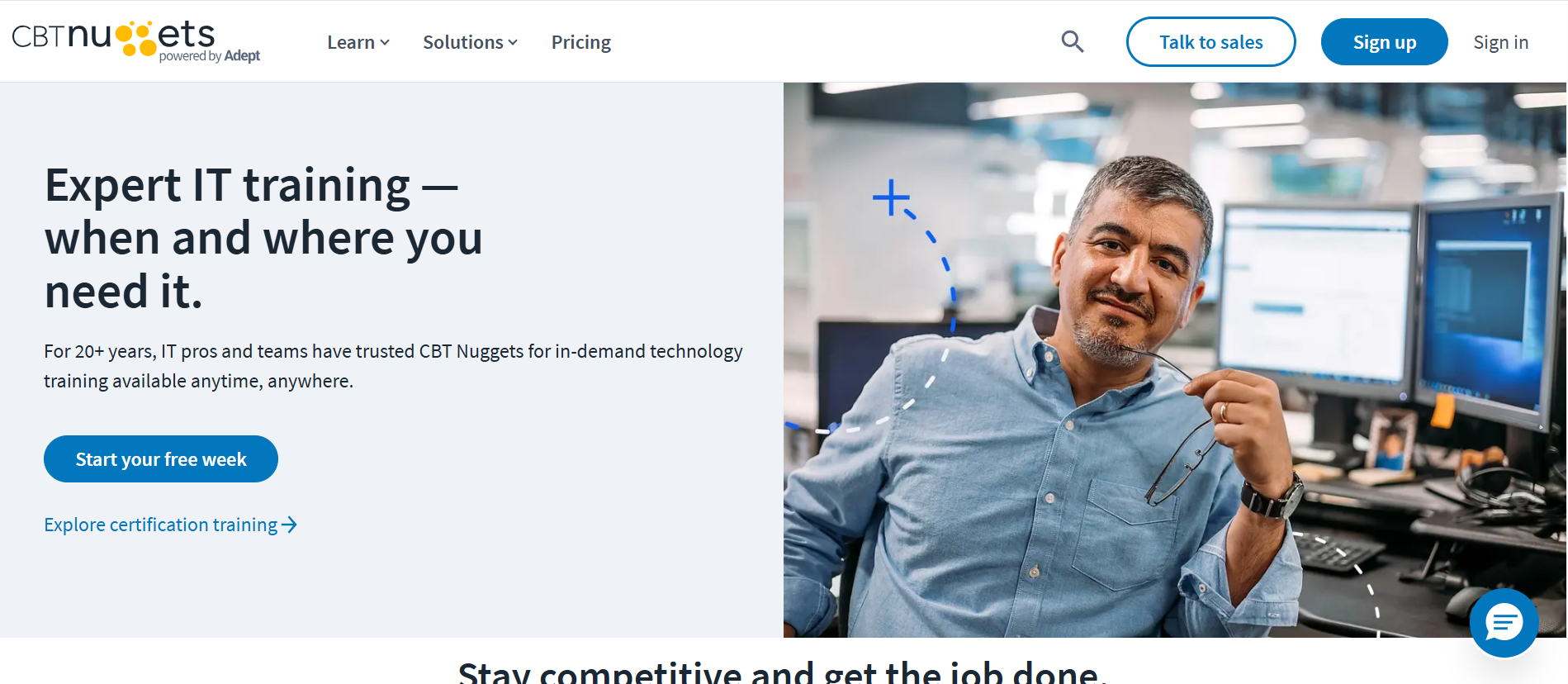 CBT Nuggets homepage