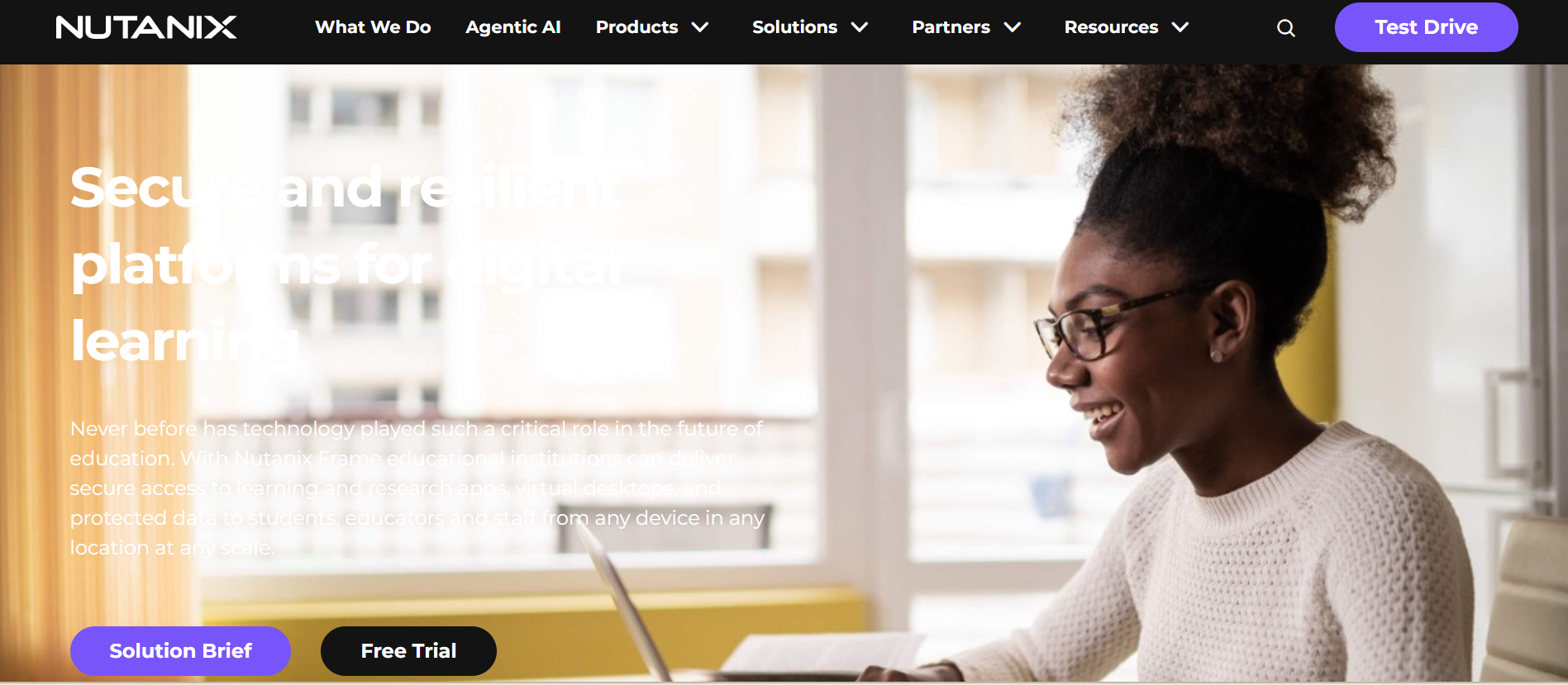 Nutanix Frame homepage