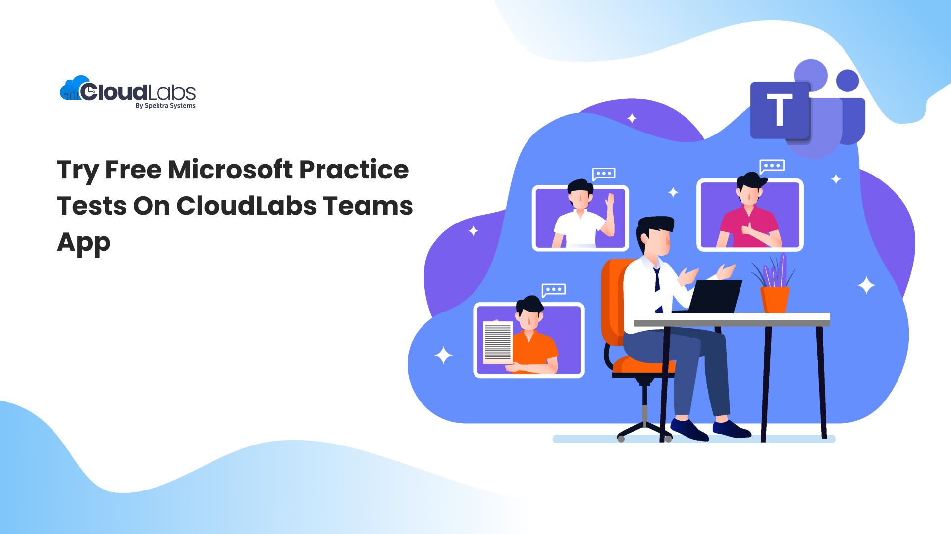 Try Free Microsoft Practice Tests on CloudLabs Teams App