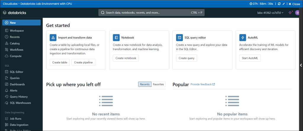 Get Started with Your CloudLabs Databricks Lab Environment: A Step-by-Step Guide