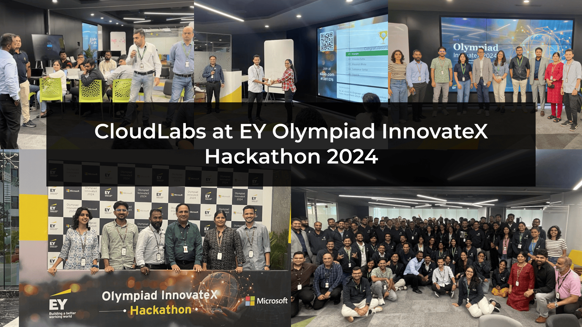 Innovation in Action: CloudLabs In Association With Microsoft Powers The EY Olympiad InnovateX Hackathon 2024!